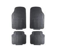 MatFloor Universal Self Cutting Floor Mats 4Pieces Vehicle Durable Rubber Easy Clean Auto Liners For Cars Trucks SUV MatsBacking