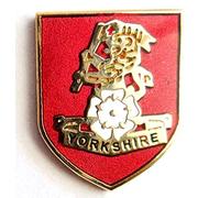 Matfords Yorkshire Regiment MOD Approved Metal Enamel Pin Badge Enamel Approximately 20mm x 25mm Tarnish resistant metal badge Quality Clutch and Pin fitting UK company