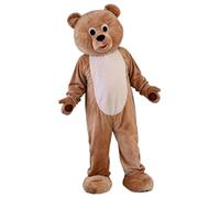 MatGui Brown Teddy Bear Mascot Costume | Adult Plush Full Body Bear Fancy Dress Outfit for Halloween Christmas Carnival Cosplay Party Event Performance