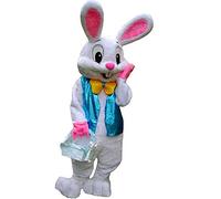 MatGui Easter Rabbit Bunny Mascot Costume Adult Halloween Costume Fancy Party