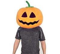 MatGui Halloween Plush Pumpkin Head Mask Mascot Costumes Adult Cartoon Costumes Yellow, Orange