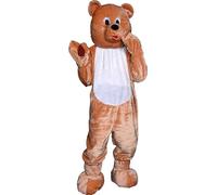 MatGui Plush Brown Bear Costumes Deluxe Plush Bear Mascot Adult Sized Costumes Perfect for Events & Performances