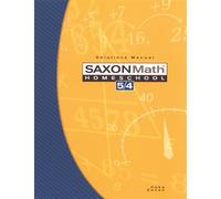 Math 5 / 4: Homeschool
