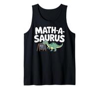 Math-a-Saurus Dinosaur Chalkboard Fun for Kids & Teachers Tank Top