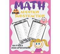 MATH ADDITION SUBSTRACTION: addition substraction practice workbook | single digit math workbook 100 pages 2000 operations 1-2 grades | Double Digit ... Subtraction Workbook | school zone workbooks