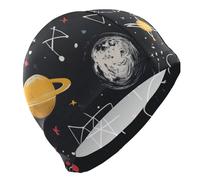 Math and Physics Science Swim Cap for Men Lightweight Cloth Cap for Pool Bathing Swimming Hat One Size