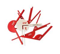 Math Angle Teaching Aids Kit - 30°/60°/90°/45°/120°/180°/240°/270° Mathematics Teaching Aid,Geometric Angle Teaching Accessories Learning Supplies for Mathematics Education, Angle Recognition Tools