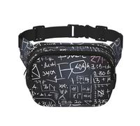 Math Backdrop Fanny Pack Adjustable Crossbody Bag Large Waist Bag Travel Belt Bag Unisex Bum Bag