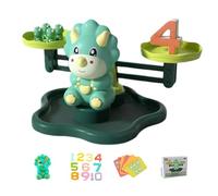 Math Balance Game - 9.65 Inch | ABS Material - Educational Counting Game With Animal Scale Numbers Cards For Kids Family Learning Holiday Fun Play