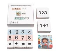 Math Battle Game, Multiplication Division Blocks | 2 Player Interactive Flash Cards to Learn Math Concepts | Exciting Division Flash Cards for One Game