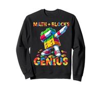 Math Blocks Genius Funny Blocks Bricks Lovers Master Builder Sweatshirt