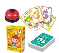 Math Card Games | Educational Puzzle Toys with Bell | Counting Card Game for Kindergarten - for Education At Home, School, Travel,
