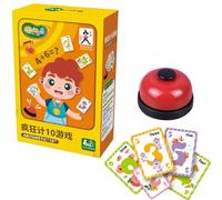 Math Card Games | With Bell Fun Reusable - Math Card Toys For Kindergarten | For Education At Home, School, Travel,