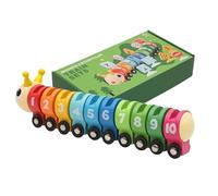 Math Caterpillar, Caterpillar Counting, Development Cognitive Educational Math Toy, Colour Procurement Counting Game Train for Teaching and School Recognition