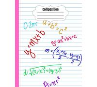Math Composition Notebook for School | Book for taking notes | High School Notebook