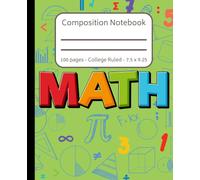 Math Composition Notebook: Primary / Elementary Arithmetic Quad Book