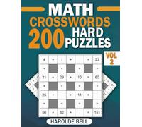 Math Crosswords 200 Hard Puzzles