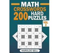 Math Crosswords 200 Hard Puzzles