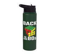 Math Cube Lover Speed Cubing Retro Puzzle Master Cuber Stainless Steel Insulated Water Bottle