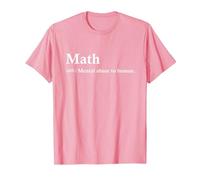 Math Definition Parody Mathematical Funny T-Shirt, Men, Pink, XX-Large