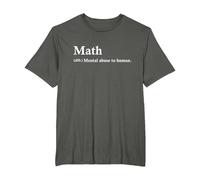 Math Definition Parody Mathematical Funny T-Shirt, Men's Big and Tall, Asphalt Grey, 3X Tall