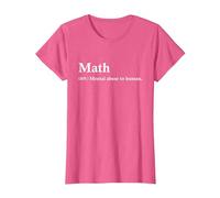 Math Definition Parody Mathematical Funny T-Shirt, Women, Pink Heather, XX-Large