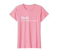 Math Definition Parody Mathematical Funny T-Shirt, Women, Pink, XX-Large