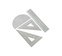 Math Drafting with Straight Ruler Triangle Protractor for Students Classroom & Engineering Drawing Measuring Tools for Students