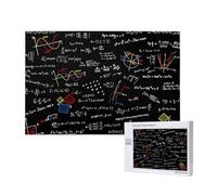 Math Equation Math Formulas,1000 Pieces Wooden Jigsaw Family Game Jigsaw Puzzles for Adults Teens Home Decor