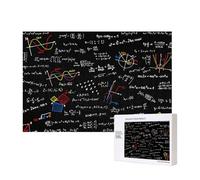 Math Equation Math Formulas,300 Pieces Wooden Jigsaw Family Game Jigsaw Puzzles for Adults Teens Home Decor
