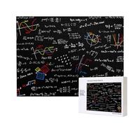 Math Equation Math Formulas,500 Pieces Wooden Jigsaw Family Game Jigsaw Puzzles for Adults Teens Home Decor