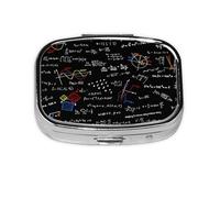 Math Equation Math Formulas,Meta Pill Box 2 Compartment Medicine Case,Portable Organizer,Rectangle Meta Portable Organizer Pill Box 447 Compartment Medicine Case