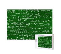 Math Equations Formulas,300 Pieces Wooden Jigsaw Family Game Jigsaw Puzzles for Adults Teens Home Decor