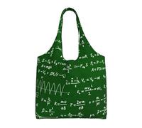Math Equations Formulas,Reusable Tote Bags Grocery Bags Large Capacity Canvas Shopping Shoulder bag