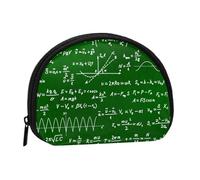 Math Equations Formulas, Women's Storage Bag Shell Makeup Bag Small Coin Purse Shell Change Pouch