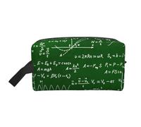 Math Equations FormulasLarge Capacity Cosmetic Organizer,Travel Makeup Bag for Women