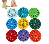 Math Fact Fidget Spinners, Math Fidget Spinners, Number Sensory Spinner Fidget Toy, Fidget Learning Game Toy, Math Games, Learning & Education Toys, Autism Toys (Multiply or divide 9 items)