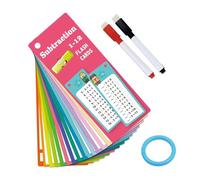 Math Fact Flash Cards,Math Cards | 15X Erasable Multi-Math Flash Cards,Multiplication Division Flash Cards,Interactive Math Practice Tool for Math