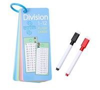 Math Facts Flashcards Reusable Learning Flashcards For Write And Wipe Interactive Multiplication Division Math Learning