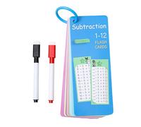 Math Facts Flashcards Reusable Learning For Write And Wipe Interactive Multiplication Division Kids Educational Math Tool