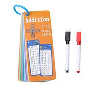 Math Facts Flashcards Reusable Learning For Write And Wipe Interactive Multiplication Division Kids Educational Math Tool