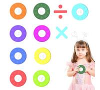 Math Fidget, Mathematical Spinners for 9 Pieces Fidget Learning Math Game Number Sensory Toy for Travel School