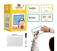 Math Flash Cards - 14cm Paper Math Flash Cards For Kids | Interactive Recognition Çards | Mathematical Mental Arithmetic | Educational Ḿ Practice Game For Kids
