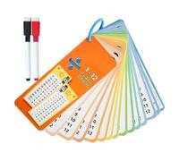Math Flash Cards, 15X Multiplication and Division Flash Cards, Math Equation Division Learning Aids with Dry Erase Pens for Class or School