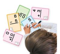 Math Flash Cards, Addition and Subtraction Flash Cards | Homeschool Dry Erase Multiplication Flash Cards - Educational Reviews and Practice Cards for Additiving, Subtraction, Multiplication, Division