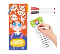Math Flash Cards - Educational Learning Mathematics Games - Math Learning Flash Cards with 2 Pens,for Kids Primary Students Boys Girls Children