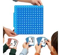 Math Flash Cards Educational Toys with Board, Interactive Math Practice Kit, Math Learning Tools Game for Addition Subtraction Division Multiplication, Fun Kids Ages 3-6 Kindergarten