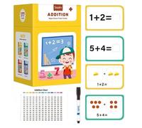 Math Flash Cards for Kids,Mathematical Mental Arithmetic Card - Educational Multiplication Addition Practice Flashcard for Home
