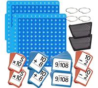 Math Flash Cards,Interactive Math Practice Kit For Kids With Board,Interactive Maths Games For Addition, Subtraction, Multiplication & Division (2pcs, One Size)