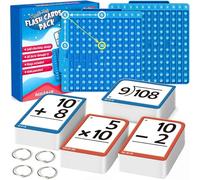 Math Flash Cards Math Board, Multiplication Flash Card, Times Table Chart, Math Manipulatives Division, Addition, Subtraction Games Toys for Kids, 1st, 2nd, 3rd, 4th, 5th, 6th Grade
